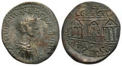 Roman Provincial PONTUS. Heracleopolis (as Sebastopolis). Gallienus, 253-268. Tetrassarion (Bronze, 30.16 mm, 12.39 g) dated CY 266 (= 263/4). ΑΥΤ ΚΑΙ ΠΟ ΛΙΚ ΓΑΛΛΙΗΝΟC Laureate, draped and cuirassed b