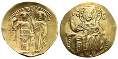 Byzantine Empire of Nicaea. Iohannes III Ducas-Vatatzes, 1222-1254. Hyperpyron (Gold, 24.84 mm, 4.24 g) Magnesia, circa 1232-1254. Second coinage, “early” style. Christ Pantokrator, bearded and nimbat