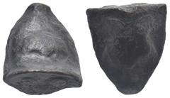 Greek SICILY. Akragas. Circa 440-430 BC. Cast Trias (Bronze, 17.22 x 19.32 mm, 12.77 g). Two eagle foreparts back to back; [AK] below / Crab; Three pellets (mark of value) on base. Calciati CNS I, 6. 