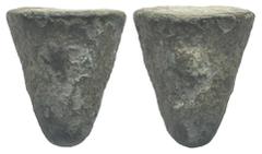 Greek SICILY. Akragas. Circa 440-430 BC. Cast Hexas (Bronze, 14.42 mm, 5.21 g). Eagle standing left with closed wings. Rev. Crab. Two pellets (mark of value) on base. Westermark, Coinage, 527. Calciat