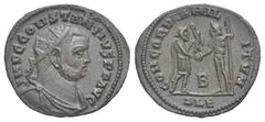 The Staffieri Collection of Alexandrian Coins, 298-618 AD. Constantius I Chlorus, 293-306. Follis (Bronze, 21.55 mm, 2.83 g). Alexandria, 2nd officina, circa 305. IMP C CONSTANTIVS P F AVG Radiate, dr