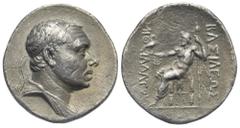 Ancient Greek World Kings of Pontos. Mithradates III. Amaseia or Sinope, circa 200 BC. Tetradrachm (Silver, 29.81 mm, 16.11 g). Diademed and draped bust of Mithradates III right. Rev. ΒΑΣΙΛΕΩΣ - MIΘ P