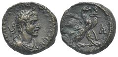Staffieri Collection of Roman Alexandria Egypt. Alexandria. Quintillus, 270. Tetradrachm. (Billon, 21.72 mm, 11.24 g) dated RY 1 (= 270) [Α Κ Μ Α ΚΛ ΚΥΙΝ] ΤΙΛΛΟϹ ϹЄΒ Laureate, draped and cuirassed bus