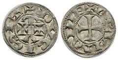 The Plantagenet and The Black Prince Coins France. Aquitaine. Duchy of Aquitaine. Alienor, 1137-1204. Denier. (Silver, 18.5 mm, 0.85 g). +DVCISIT (S lying) Alpha and Omega, two crosslets. Rev. +. AQVI