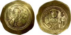 Ancient - Roman & Byzantine BYZANTINE EMPIRE: Michael VII Doukas, 1071-1078, AV histamenon nomisma (4.41g), Constantinople, S-1868, Christ Pantokrator // half-length bust of Michael facing, wearing cr