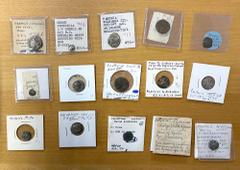 Group Lots - Ancient ANCIENT GREEK & NEAR-EAST: LOT of 6 AR & 9 AE coins, including Athens (AR obol), Cappadocia (Ariarathes X AR drachm), Histiaia (AR tetrobol), Neapolis-Campania (AR stater, nymph /