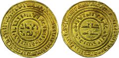 World Coins - Europe CRUSADERS: KINGDOM OF JERUSALEM: Anonymous, ca. 1180-1210, AV bezant (3.65g), "Misr", no date, CCS-3, middle period, imitation of a Fatimid dinar of al-'Amir (1101-1130), with blu