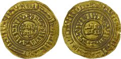 World Coins - Europe CRUSADERS: KINGDOM OF JERUSALEM: Anonymous, ca. 1200-1260, AV bezant (3.27g), "Misr", no date, CCS-4, late period, imitation of a Fatimid dinar of al-'Amir (1101-1130), with total
