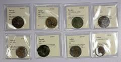 Islamic - Ottoman Empire OTTOMAN EMPIRE: COUNTERMARKED COINS: LOT of 31 countermarked AE coins, all ca. 1880's, with twelve 5-para (incl. one from Egypt), seven 10-para, seven 20-para, and five 40-par