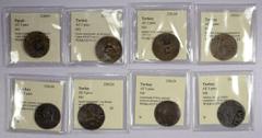 Islamic - Ottoman Empire OTTOMAN EMPIRE: COUNTERMARKED COINS: LOT of 30 countermarked AE coins, all ca. 1880's, with twelve 5-para (incl. two from Egypt), seven 10-para (one from Egypt), six 20-para, 