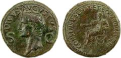 Ancient - Roman & Byzantine ROMAN EMPIRE: Divus Augustus, died 14 AD, AE dupondius (17.16g), Rome, 37-41 AD, RIC-56 (Caligula), struck under Caligula, radiate head left, DIVVS AVGVSTVS, S C across fie