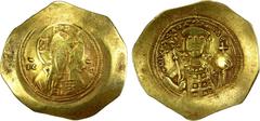 Ancient - Roman & Byzantine BYZANTINE EMPIRE: Michael VII Doukas, 1071-1078, AV histamenon nomisma (4.34g), Constantinople, S-1868, Christ Pantokrator // half-length bust of Michael facing, wearing cr
