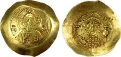 Ancient - Roman & Byzantine BYZANTINE EMPIRE: Michael VII Doukas, 1071-1078, AV histamenon nomisma (4.42g), Constantinople, S-1868, Christ Pantokrator // half-length bust of Michael facing, wearing cr
