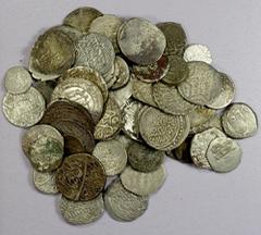 Group Lots - Islamic MEDIEVAL ISLAMIC: LOT of 60 silver coins, including Ghaznavid, Rasulid, Ayyubid, Mamluk, Barakzay, Muzaffarid, Ilkhan, Timurid, Artuqid, Afsharid, Safavid, Abbasid, Umayyad of Spa