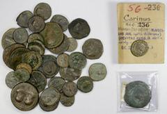 Group Lots - Ancient ROMAN EMPIRE: LOT of 35 bronzes, including Imperial (9): sestertii of Hadrian, Marcus Aurelius, Otacilia Severa, and various coins of Domitian, Carinus, Arcadius, plus a 35mm meda