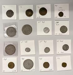 Group Lots - Islamic IRAQ (OTTOMAN): LOT of 16 coins, Baghdad mint: early Silver: (3 pcs) one dated AH1058, the other two with date and sultan's name off flan (average Fine with much weakness); Sultan