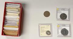 Group Lots - India ANCIENT INDIA & PERSIA: LOT of 11 silver & 15 copper coins, Silver: Bactria: 2 pieces, including Menander I and Achemaenid; Sasanian: 5 pieces, including Shahpur II, Kavad I, Khusro