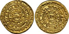 Islamic - Egypt & Syria FATIMID: al-Zahir, 1021-1036, AV dinar (4.18g), Misr, AH422, A-714.2, Nicol-1528 (his type H1), the word 'adl in the center on both sides; fabulous quality, surely one of the f