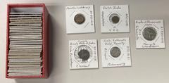 Group Lots - Islamic MEDIEVAL ISLAMIC & INDIA: LOT of 10 silver and 30 copper coins, including Ceylon, Delhi Sultanate, Mysore, Negapatnam, Maratha, Mamluk, Madras Presidency, Kshaharata, Republic of 