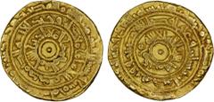 Islamic - Egypt & Syria FATIMID: al-Mu'izz, 953-975, AV dinar (4.16g), al-Mahdiya, AH365, A-697, Nicol-481, F-VF.