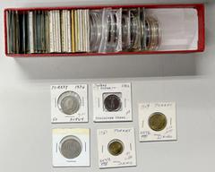 Islamic - Rum (Anatolia) & Ottoman TURKEY: LOT of 58 coins, including Ottoman Empire: zolota (1 pc), 5 para (1), kurush (1), 1½ kurush (1), 2 kurush (2), 5 kurush (6), and 20 kurush (1); and Republic: