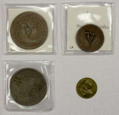 Islamic - Rum (Anatolia) & Ottoman TURKEY: LOT of 4 copper countermarked coins, including type Wilski-G1.6 (letter A for Atsiki) (2 pcs) on 40 para AH1255 year 21 (VF) and 10 para 1255/19 (VF); Wilski