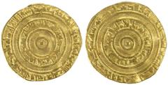 FATIMID: al-'Aziz, 975-996, AV dinar (3.97g), Misr, AH366, A-703, Fine to Very Fine.