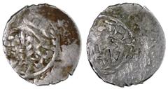 OTTOMAN EMPIRE: Ahmed I, 1603-1617, AR para (1.17g), Van, ND, A-1349.1, rare mint in eastern Turkey, pleasing Very Fine, RR.