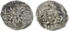 Islamic - Ottoman Empire TURKEY: Ahmed III, 1703-1730, AR akçe (0.13g), Kostantiniye, AH1115, KM--, partially double-struck, the last Turkish akçe of the old style, probably struck very briefly at the