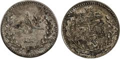Islamic - Ottoman Empire TURKEY: Abdulhamid II, 1876-1909, AR 20 para, Kostantiniye, AH1293 year 1, KM-717, Unc, R.