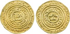 World Coins - Europe CRUSADERS OF JERUSALEM: Anonymous, ca. 1150-1187, AV bezant (3.74g), "Misr", AH"510", Ma-9a, A-720, imitation of a Fatimid dinar of al-'Amir, with legible Arabic, EF to AU.
