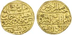 Islamic - Ottoman Empire OTTOMAN EMPIRE: Süleyman I, 1520-1566, AV sultani (3.47g), Kratova, AH926, A-1317, lovely strike, very rare mint for this reign for gold, this example differs from those illus