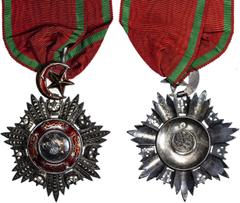 Islamic - Rum & Ottoman TURKEY: Abdul Mejid, 1839-1861, Mecidiye Nisani Order, AH1268 (1852), 62mm, Order of the Medjidie Neck Badge, stamp of Ottoman mint on reverse with ribbon for wearing around th