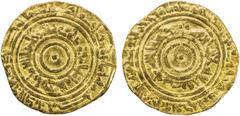 Islamic - Egypt & Syria FATIMID: al-'Aziz, 975-996, AV dinar (3.96g), Misr, AH380, A-703, Nicol-716, Fine.