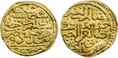 Islamic - Anatolia & Ottoman OTTOMAN EMPIRE: Süleyman I, 1520-1566, AV sultani (3.48g), Baghdad, AH926, A-1317, NP-159, scarce mint in gold, lovely well-struck example, EF, ex Kenneth A. Bovenkamp.