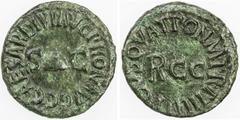Ancient - Greek & Roman ROMAN EMPIRE: Caligula, 37-41 AD, AE quadrans (2.42g), Rome, RIC-52 (1st ed.); RIC- (2nd ed.), struck in January 41 AD, pileus between S C, C CAESAR DIVI AVG PRON AVG // R. CC 