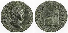 Ancient - Greek & Roman ROMAN EMPIRE: Nero, 55-68 AD, AE as (10.25g), Rome, RIC-306; BMC-227, struck 65 AD, laureate head right, NERO CAESAR AVG GERM IMP // temple of Janus with closed doors, S C acro