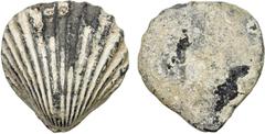 Ancient - Greek & Roman ROMAN REPUBLIC: PB aes formatum (104.11g), uncertain Italian mint, ca. 400-300 BC, cf. ICC pl. 90, 4-5, 38 x 40 x 14mm, anonymous cast bronze in the form of a scallop shell, qu
