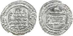 Islamic - Umayyad & Abbasid ABBASID: al-Muqtadir, 908-932, AR dirham (1.80g), al-Rahba, AH318, A-246.2, very rare mint, unusually light example, though not all that surprising for dirhams of the terti