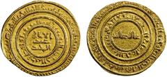 Islamic - Egypt & Syria FATIMID: al-Hafiz, 1131-1149, AV dinar (4.31g), al-Iskandariya, AH532, A-735.3, 3-line al-imam / `abd / al-majid in obverse center, struck from corroded dies, VF, R.