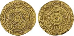 Islamic - Egypt & Syria FATIMID: al-'Aziz, 975-996, AV dinar (4.18g), Misr, AH384, A-703, Nicol-721, decent strike, VF.