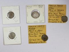 Group Lots - World Coins CRUSADER KINGDOMS: LOT of 5 coins, including Antioch: Bohemund III BI denier; Athens: Guillaume de la Roche BI denier; Epirus: Philip of Taranto BI denier; Achaea: Philip of S