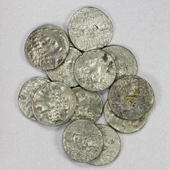 Group Lots - Ancient SELEUKID KINGDOM: Philip I Philadelphos, ca. 95/4-76/5 BC, LOT of 12 AR tetradrachms, all subtypes of SC-2463; average circulated grades, some with light porosity; retail value $1