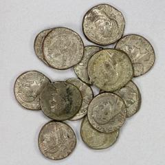 Group Lots - Ancient ROMAN PROVINCIAL: SYRIA: Elagabalus, 218-222 AD, LOT of 13 BI tetradrachms, most from year 2 (219 AD); average circulated grades, most between F+ and VF; retail value $1000, lot o