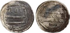 Islamic - Umayyad & Abbasid ABBASID: al-Rashid, 786-809, AR dirham (2.84g), Madinat Arran, AH183, A-219.7, Vardanyan-128, citing the governor Yazid b. Mazyad, some light hornsilver in the margins, bol