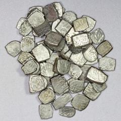 Group Lots - Islamic BAHRI MAMLUK: Sha'ban II, 1363-1376, LOT of 66 coins, A-957, interesting study lot, usual crude strike for type, retail value $800, lot of 66 coins.