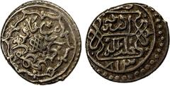 Ottoman Empire OTTOMAN EMPIRE: Musa Celebi, 1410-1413, AR akçe (1.16g), Edirne, AH813, A-1298, lovely strike, EF
