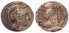Altgriechische Münzen Attika Athen Tetradrachme "neuen" Stils 106/105 v. Chr. Magistraten Eumelos, Halliphon und Hera. 16,55 g. gutes sehr schön. HGC 1602.
