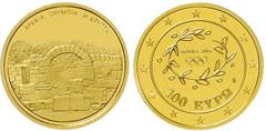 Ausländische Goldmünzen und -medaillen Griechenland Republik 1973 bis heute. 100 Euro 2004 auf die Olympischen Sommerspiele in Athen. Krypta. 10 g. Feingold. KM 195, Schön 156. Polierte Platte