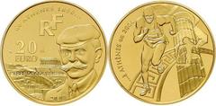 Ausländische Goldmünzen und -medaillen Frankreich 5. Republik seit 1958. 20 Euro 2003 Olympiade Athen/Sprinter. 17 g. 920er Gold. Schön 713. Polierte Platte
